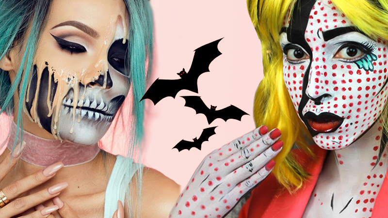 Макияж на Хэллоуин 2019 – мастер-класс, как сделать крутой образ в видео