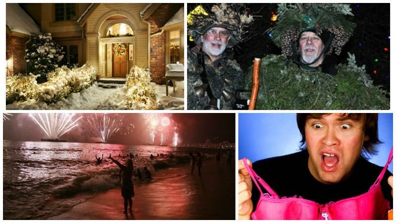 Камінь в подарунок, рожева білизна та поцілунки з малознайомими – найдивніші новорічні традиції Камінь в подарунок, рожева білизна та поцілунки з малознайомими – найдивніші новорічні традиції