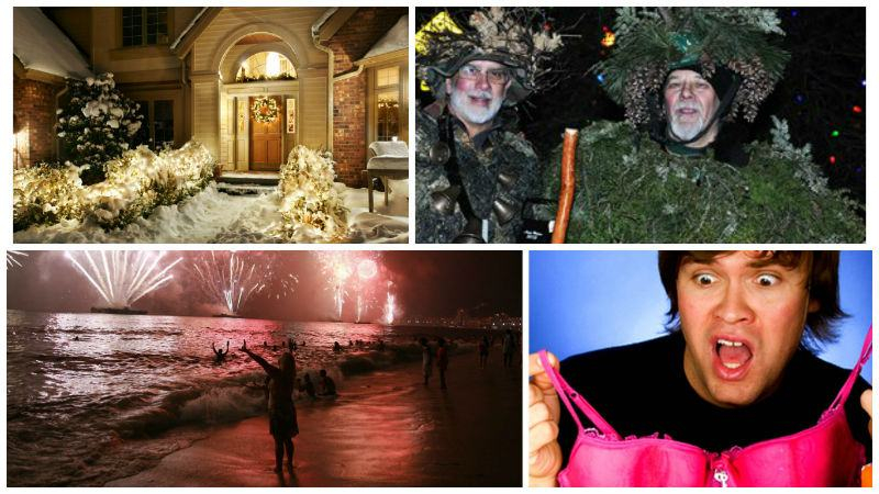 Камень в подарок, розовое белье и поцелуи с малознакомыми – самые странные новогодние традиции