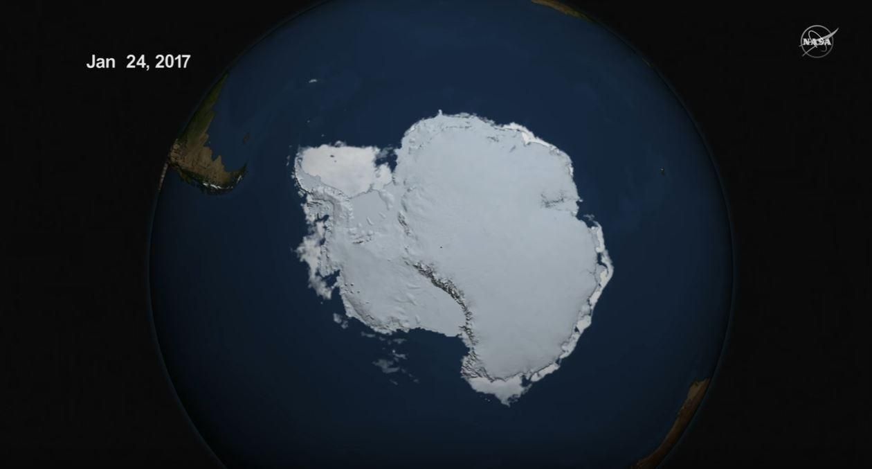 NASA опублікувало відео з рекордним таненням льоду в Арктиці