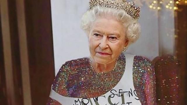Королева в мини-шортах: Рианна опубликовала курьезные коллажи с лицом монарха