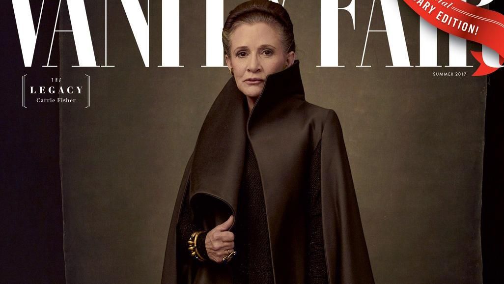 Покійна "принцеса Лея" та актори "Зоряних війн" стали героями відомого глянцю Покійна "принцеса Лея" та актори "Зоряних війн" стали героями відомого глянцю