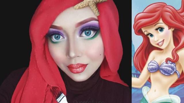 Мусульманская визажистка перевоплощается в героев из мультиков: яркие фото
