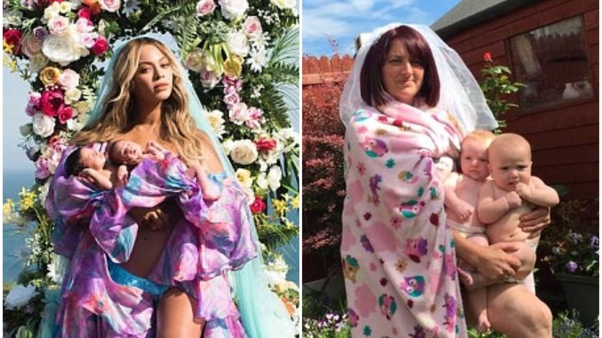 Мать двойняшек из Ирландии смешно скопировала фотографию Бейонсе: фото Мать двойняшек из Ирландии смешно скопировала фотографию Бейонсе: фото