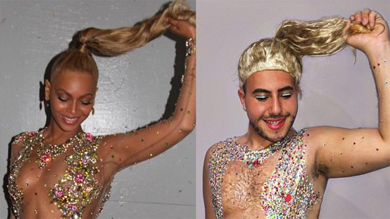 Парень делает меткие пародии на звезд: очень смешные фото