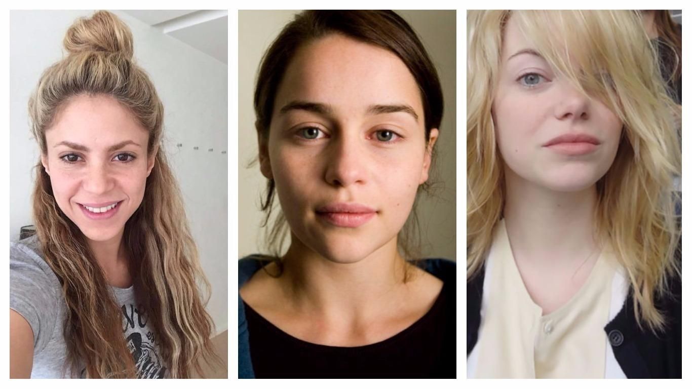 10 звезд, которые не стесняются показать лицо без макияжа