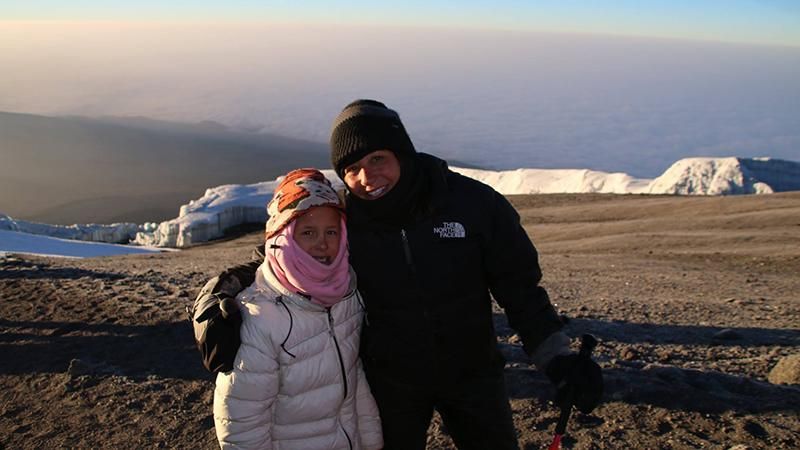 8-летняя девочка сумела покорить Килиманджаро