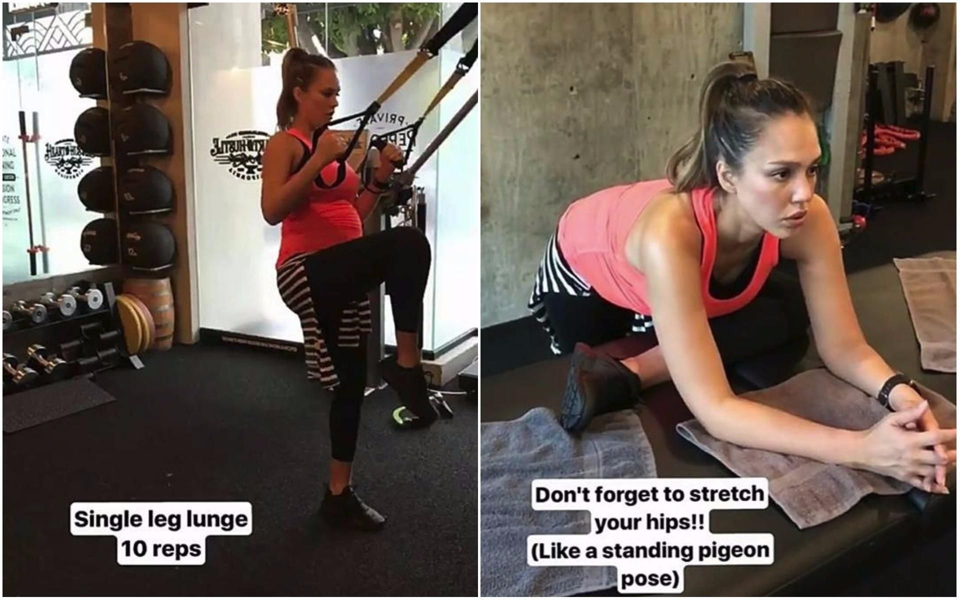 Беременная Джессика Альба показала свои занятия в спортзале: вдохновляющие фото Беременная Джессика Альба показала свои занятия в спортзале: вдохновляющие фото