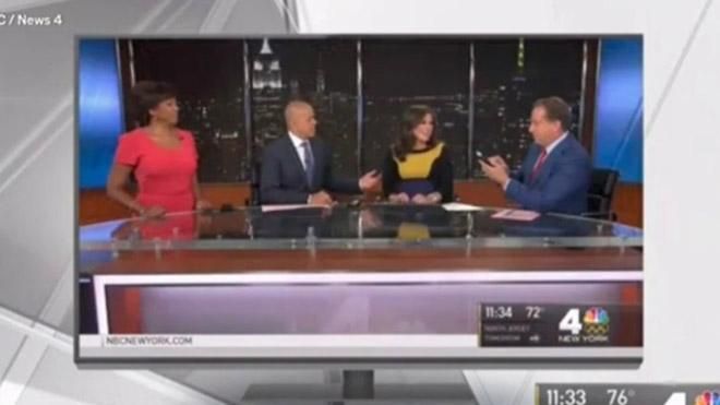 Ведущая едва не родила в прямом эфире Ведущая едва не родила в прямом эфире