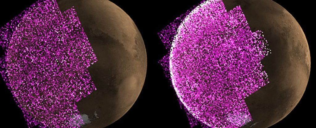 На Марсе произошло мощнейшее сияние за всю историю наблюдений