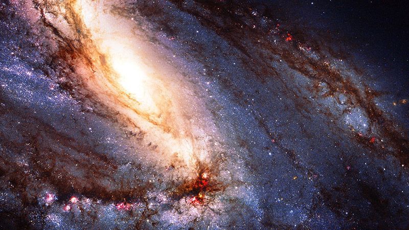Космічний телескоп Hubble зробив неймовірний знімок зіткнення двох галактик 