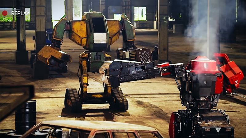 Перший бій гігантських роботів показали на відео 