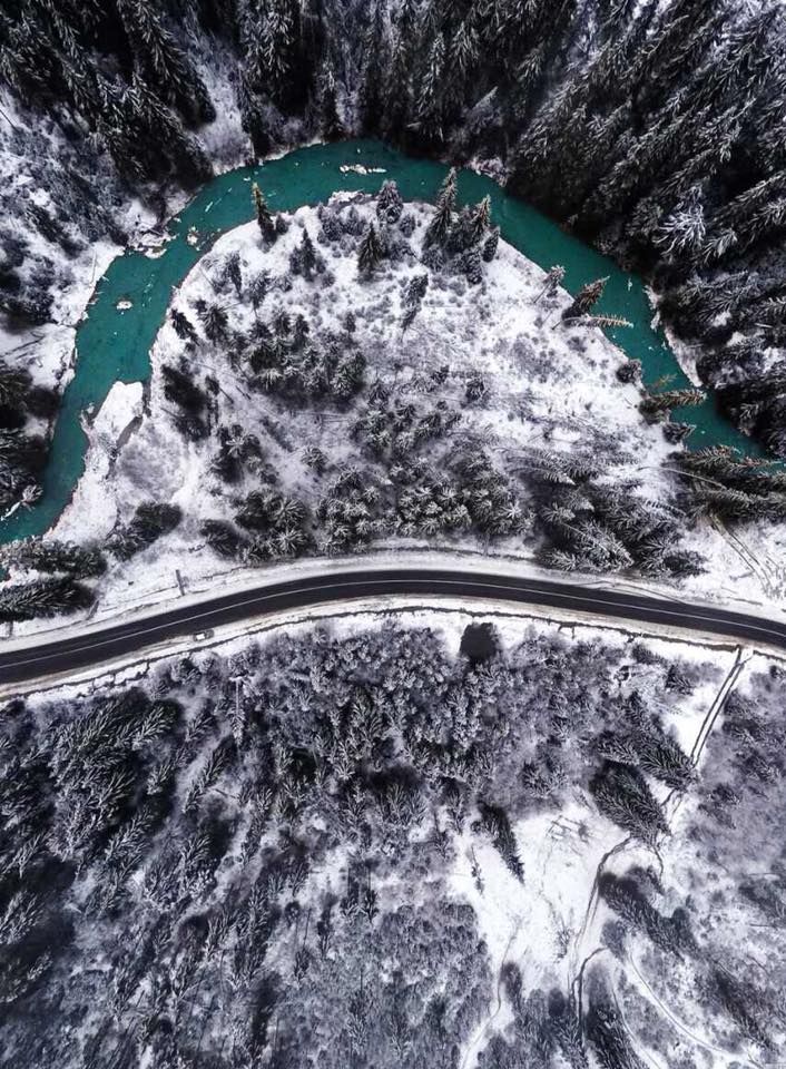 Засніжений Буковель з висоти пташиного польоту: неймовірної краси фото Засніжений Буковель з висоти пташиного польоту: неймовірної краси фото