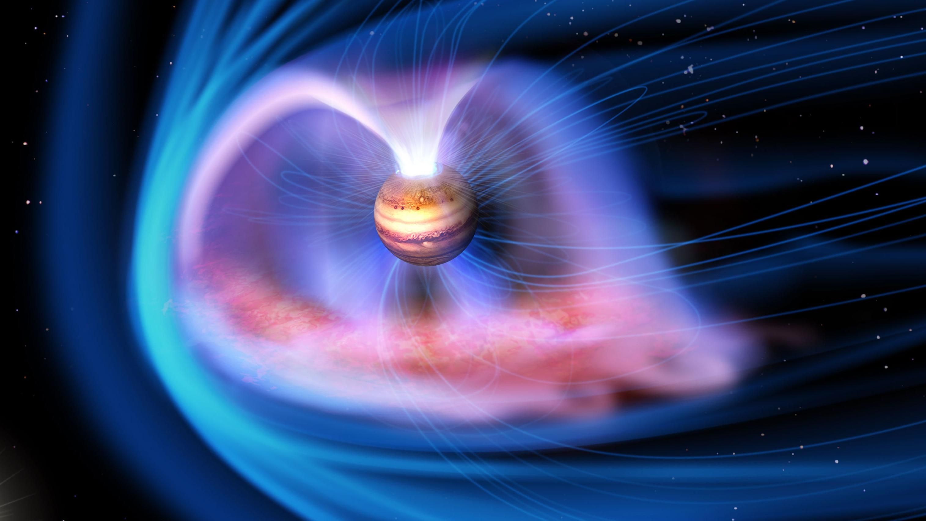 В NASA показали вражаючі полярні сяйва на Юпітері В NASA показали вражаючі полярні сяйва на Юпітері