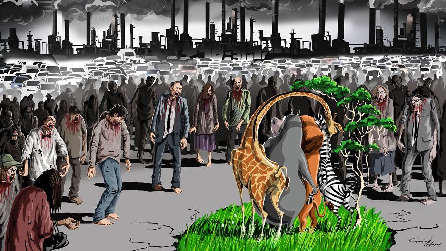 Теракти, штучний інтелект і гомосексуалізм: відомий ілюстратор показав нові сатиричні малюнки Теракти, штучний інтелект і гомосексуалізм: відомий ілюстратор показав нові сатиричні малюнки