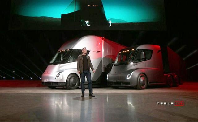 Презентация Tesla Semi: фото грузовика Tesla