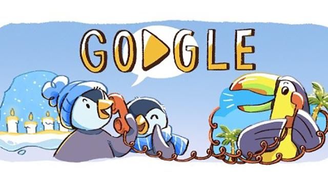 Новогодние праздники: Google запустил дудл к праздникам 2018