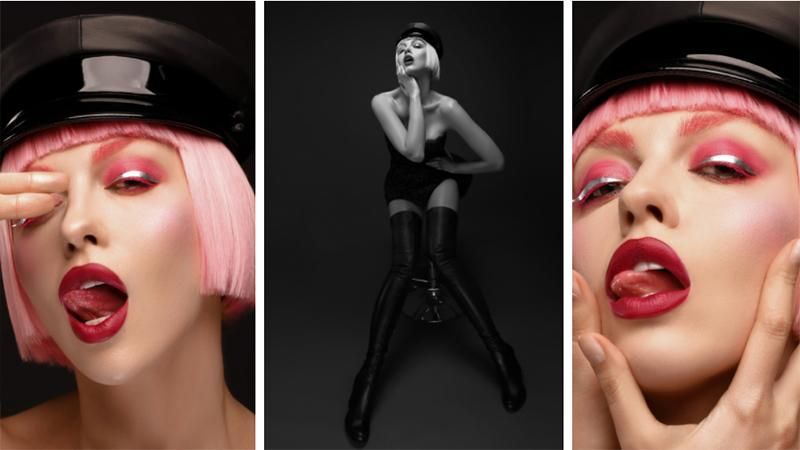 Оля Полякова снялась в ярких образах с цветными париками Оля Полякова снялась в ярких образах с цветными париками