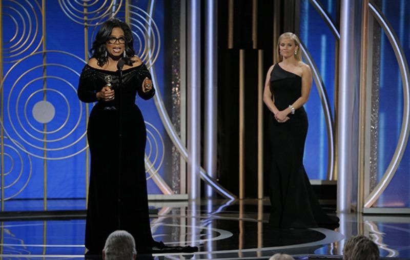 Эмоциональная речь Опры Уинфри растрогала гостей церемонии "Золотой глобус": видео
