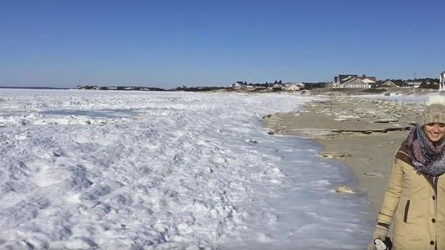 Біля берегів США замерз океан - відео рідкісного явища