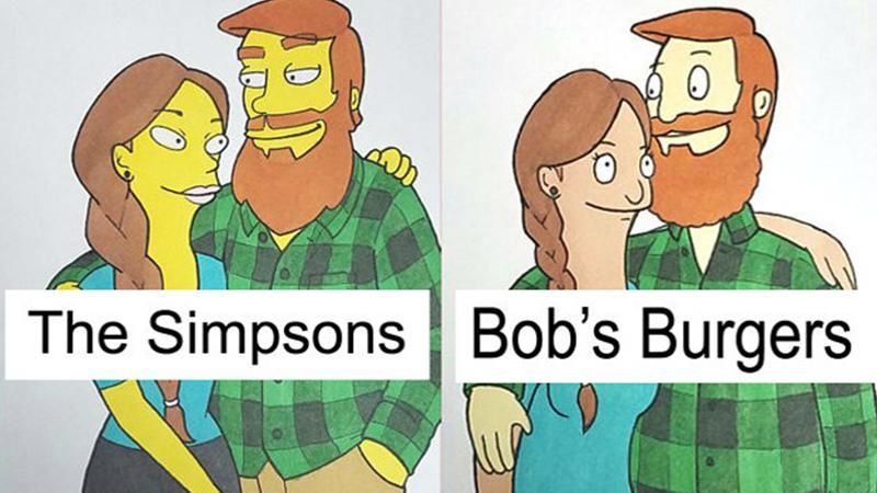 Художник намалював портрет з дівчиною в стилі популярних мультфільмів: курйозні фото Художник намалював портрет з дівчиною в стилі популярних мультфільмів: курйозні фото