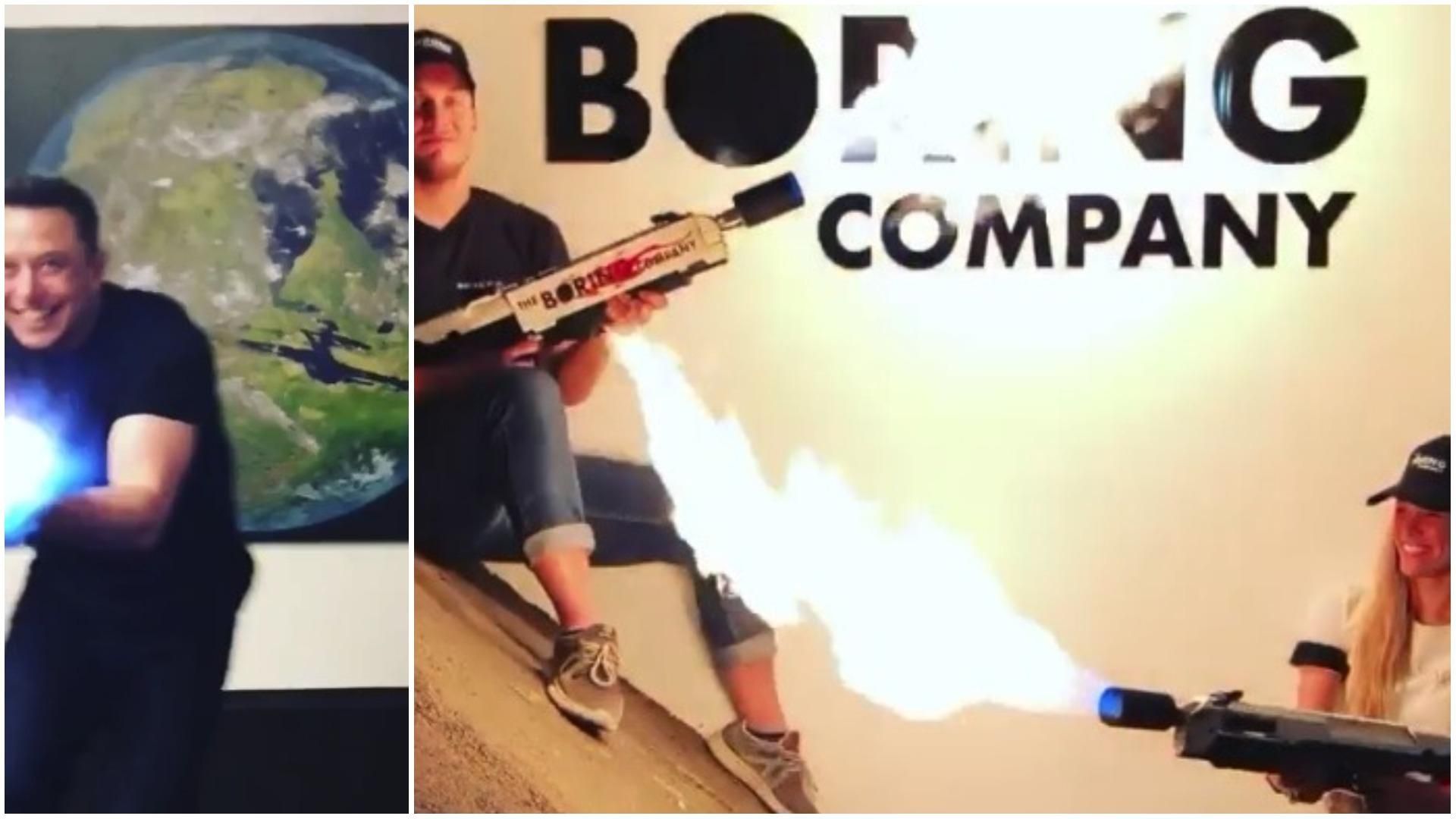Илон Маск показал новый впечатляющий огнемет The Boring Company: видео