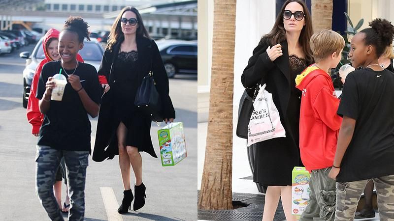 Анджелина Джоли засветила очень худые ноги в коротком платье: фото Анджелина Джоли засветила очень худые ноги в коротком платье: фото