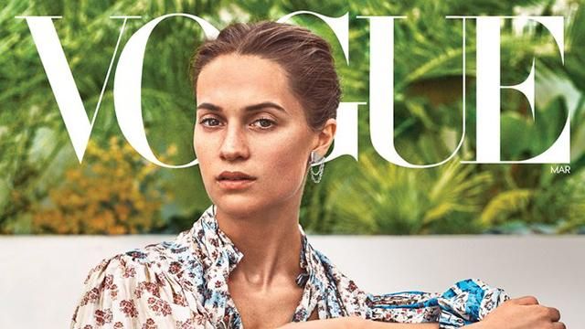 Зірка нової "Лари Крофт" Алісія Вікандер знялася для Vogue: елегантні фото 