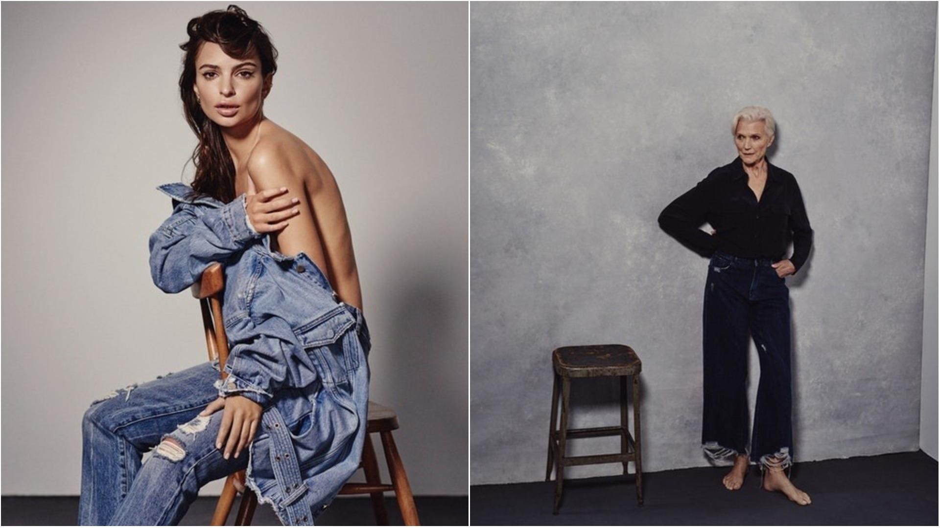 Полуобнаженная Эмили Ратажковски и мама Илона Маска снялись в рекламе модного бренда: фото