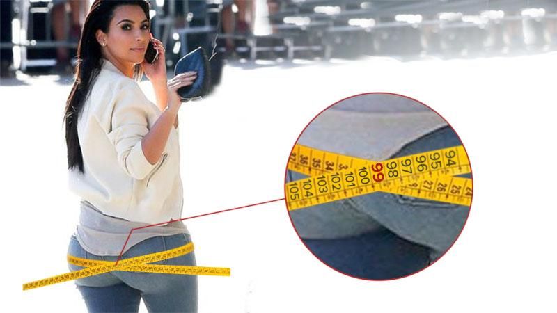 99 сантиметров: Ким Кардашян рассекретила пикантные параметры своей фигуры