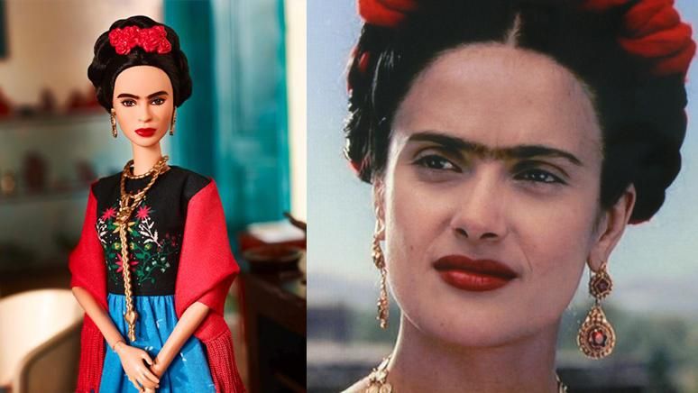 Сальма Хайек раскритиковала куклу Барби в образе Фриды Кало: фотосравнение