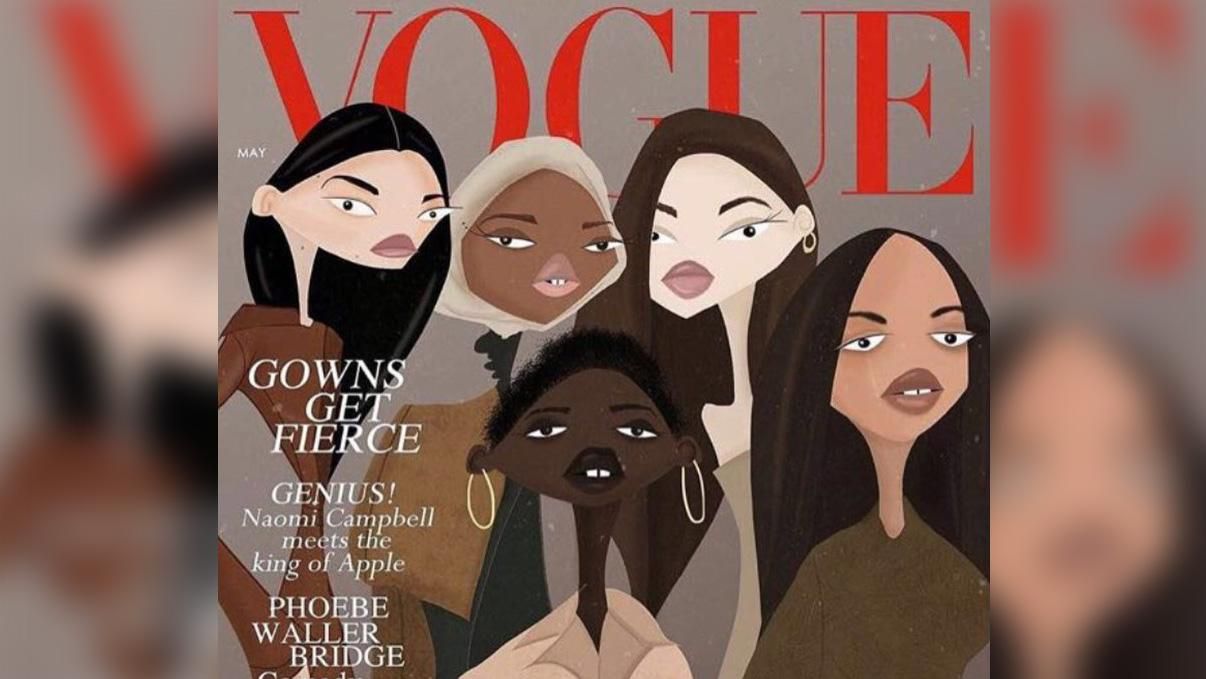 Работа украинского иллюстратора украсила обложку британского Vogue