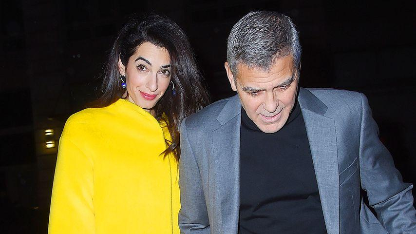 Джордж и Амаль Клуни сходили на свидание в Нью-Йорке: романтические фото