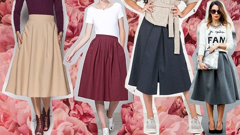 С чем сочетать объемную юбку: стильные примеры знаменитостей