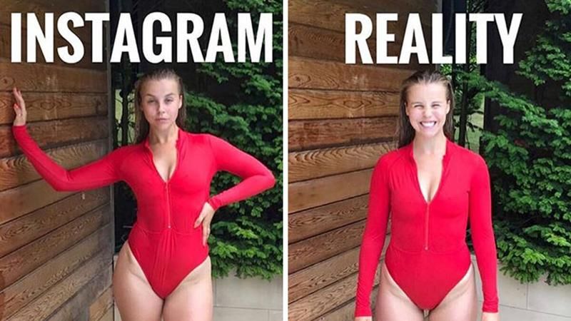 Девушка показала, что скрывают идеальные кадры в Instagram Девушка показала, что скрывают идеальные кадры в Instagram