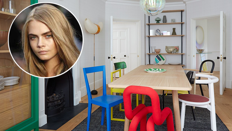 Как выглядит квартира модели Кары Делевинь в Лондоне: яркая фотогалерея