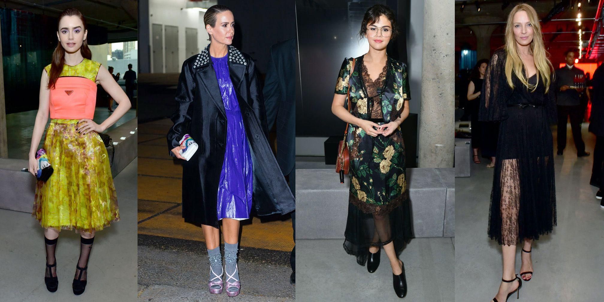 Селена Гомес, Ума Турман та інші зірки на показі Prada Resort 2019: фото гламурних образів Селена Гомес, Ума Турман та інші зірки на показі Prada Resort 2019: фото гламурних образів