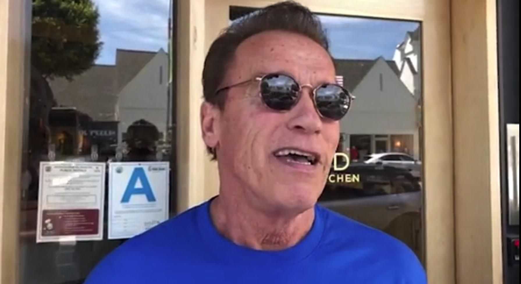 Арнольд Шварценеггер впервые вышел в свет после сложной операции на сердце: видео Арнольд Шварценеггер впервые вышел в свет после сложной операции на сердце: видео