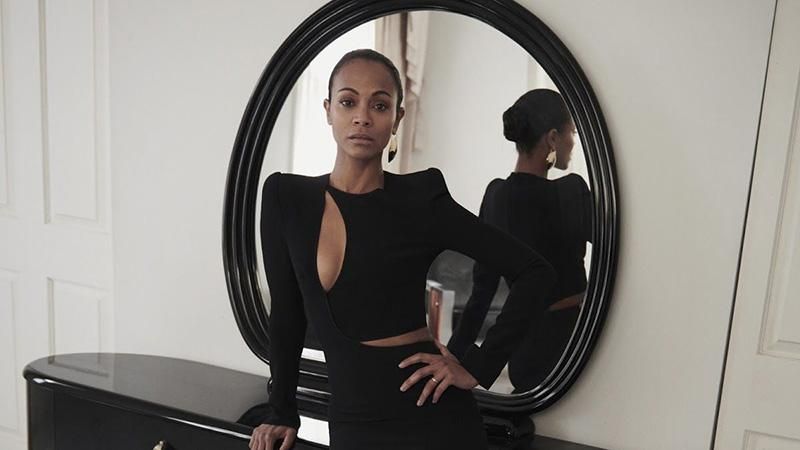 Чарівна Зої Салдана знялась в стильній фотосесії для глянцю: фото Чарівна Зої Салдана знялась в стильній фотосесії для глянцю: фото