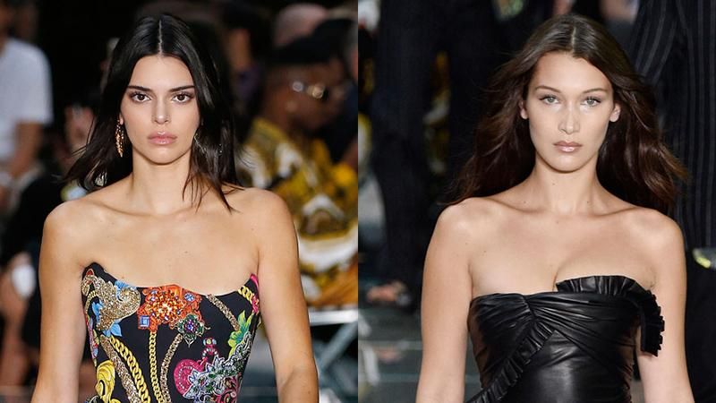 Знамениті моделі вийшли на подіум у міні-сукнях Versace: яскраві кадри