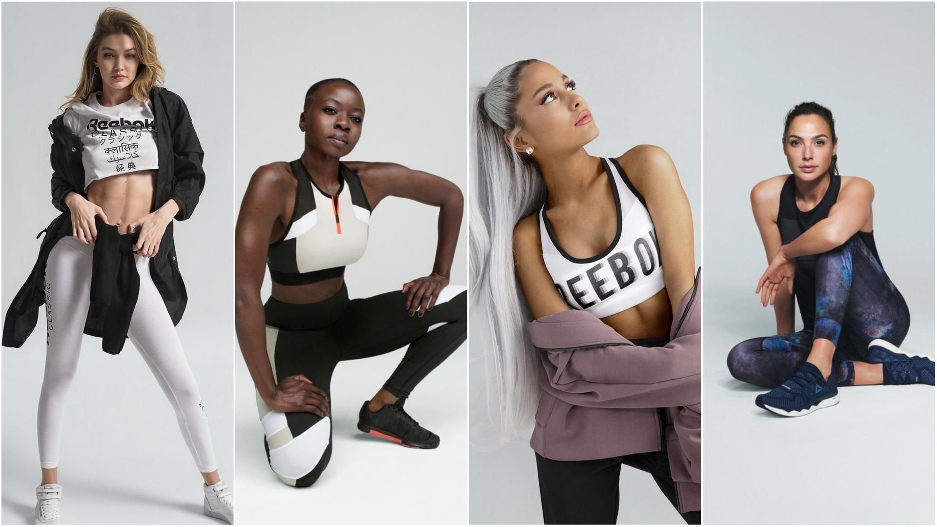 Джіджі Хадід, Аріана Гранде, Галь Гадот і Данай Гуріра стали зірками кампейну Reebok Джіджі Хадід, Аріана Гранде, Галь Гадот і Данай Гуріра стали зірками кампейну Reebok