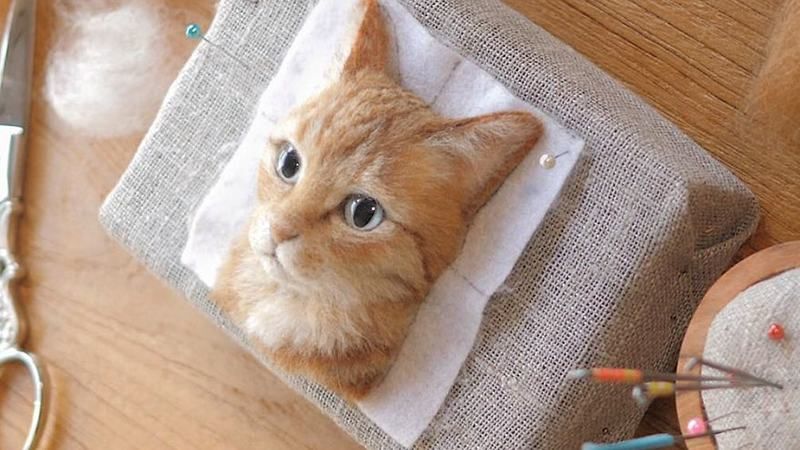 Мастерица создает очень реалистичные портреты кошек: фото Мастерица создает очень реалистичные портреты кошек: фото