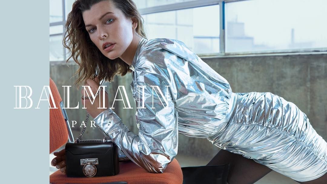 Чарівна Мілла Йовович знялася у кампейні Balmain: фото Чарівна Мілла Йовович знялася у кампейні Balmain: фото