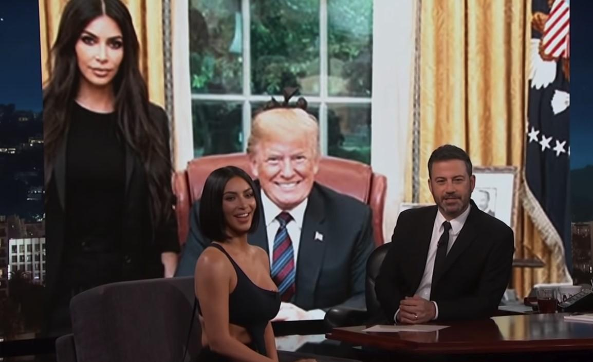 Ким Кардашян снималась топлес, когда ей позвонил Трамп