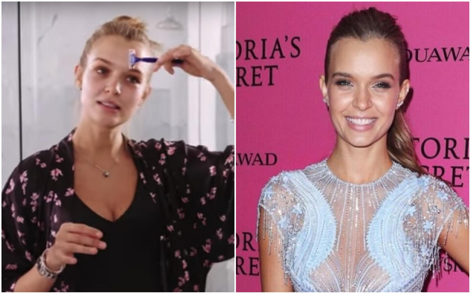 Зачем "ангел" Victoria's Secret бреет лицо бритвой: лайфхак по уходу за собой