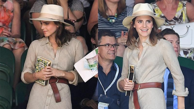 Эмма Уотсон в стильной шляпке и винтажном платье посетила теннисный турнир: фото Эмма Уотсон в стильной шляпке и винтажном платье посетила теннисный турнир: фото