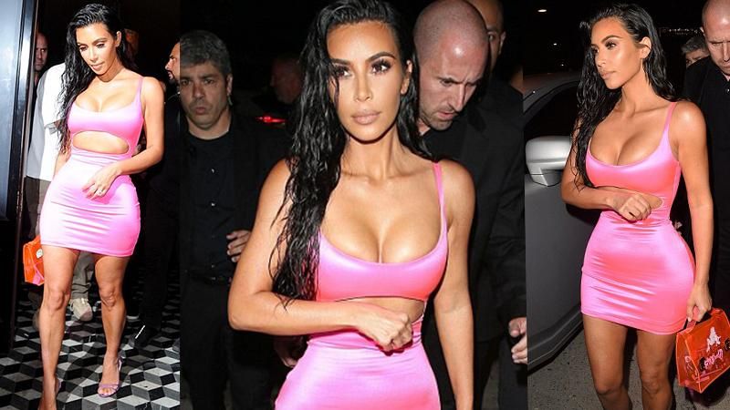 Ким Кардашян посветила фигурой в очень коротеньком платье: фото Ким Кардашян посветила фигурой в очень коротеньком платье: фото