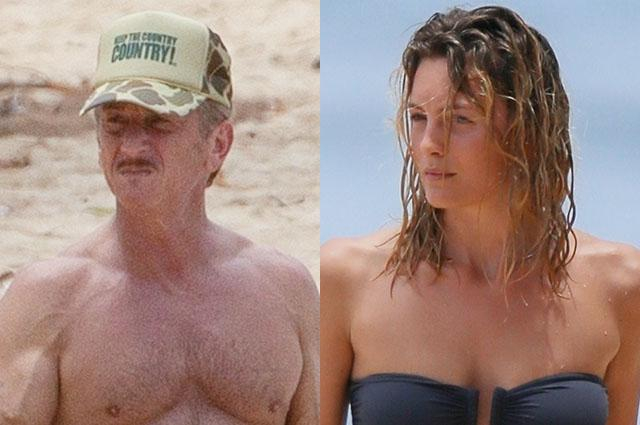 57-летний Шон Пенн отдыхает с молодой подругой на Гавайях: фото