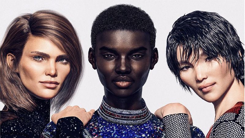 Виртуальные модели стали героями новой рекламы Balmain: фото Виртуальные модели стали героями новой рекламы Balmain: фото