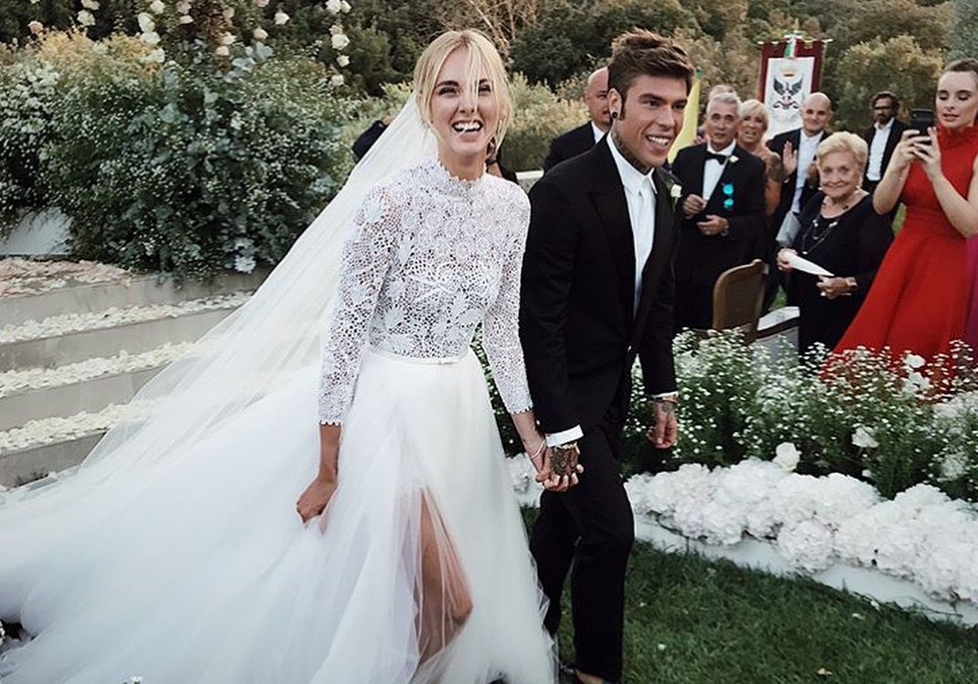 Італійське королівське весілля: блогерка К'яра Ферраньї вийшла заміж у розкішній сукні від кутюр